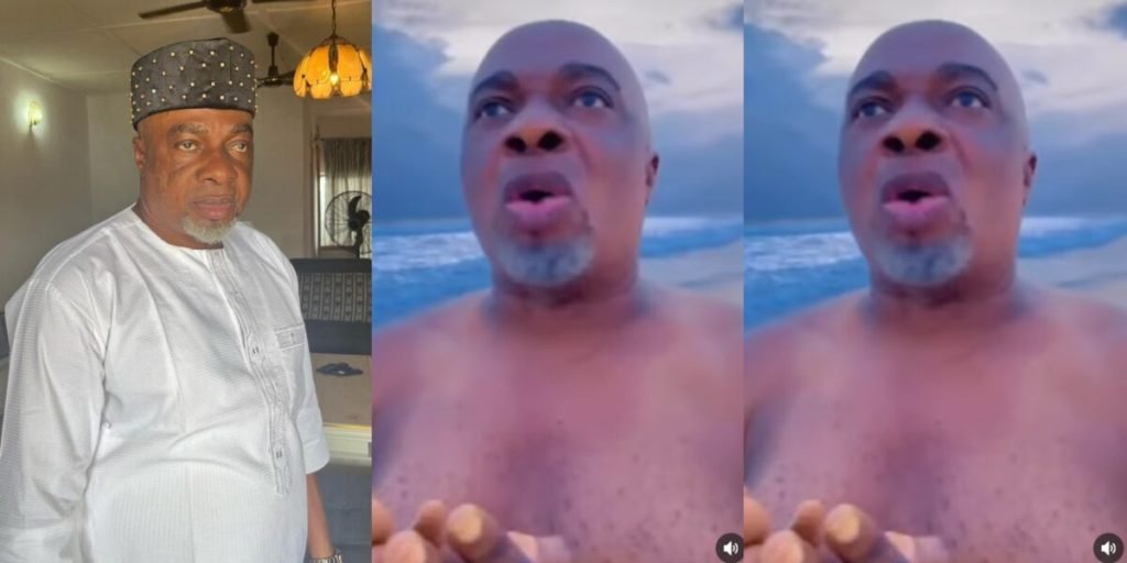 Reactions As Olaiya Igwe Goes Unclad To Pray For Tinubu